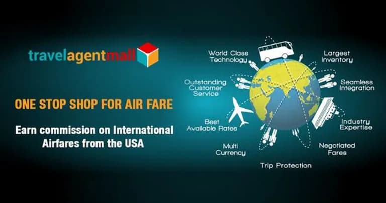 #1 Airline Consolidator to Book Airfare: Travelagentmall-0